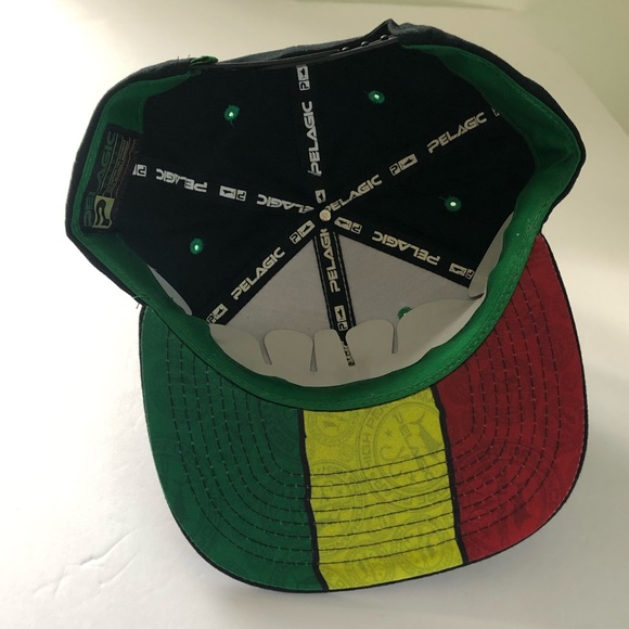 Pelagic Fishing Rasta Snapback Hat 